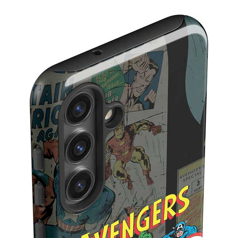 Marvel Classic Comics Avengers Assemble Galaxy S25 Impact Case